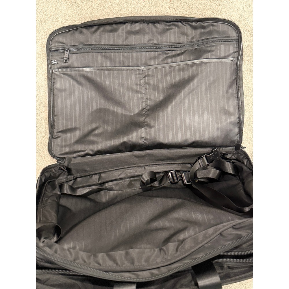 Tumi Black Ballistic Nylon Wheeled Briefcase Laptop Bag Travel Carry On - Picture 11 of 11